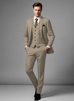 Scabal Boston Khaki Wool Suit - StudioSuits