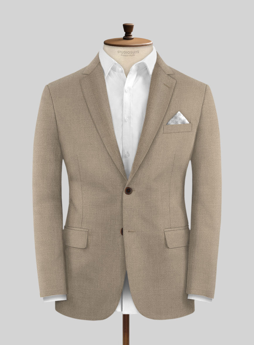 Scabal Boston Khaki Wool Suit - StudioSuits