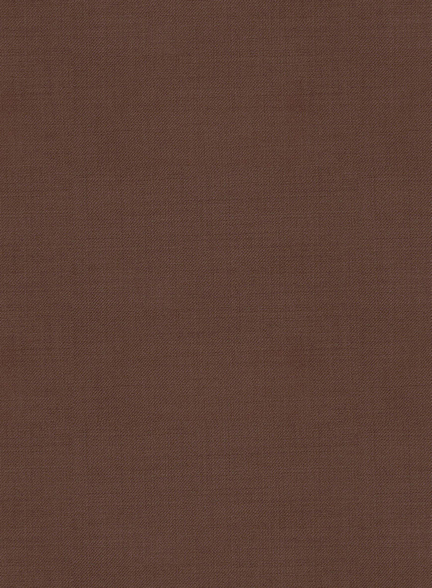 Scabal Brick Brown Wool Jacket - StudioSuits