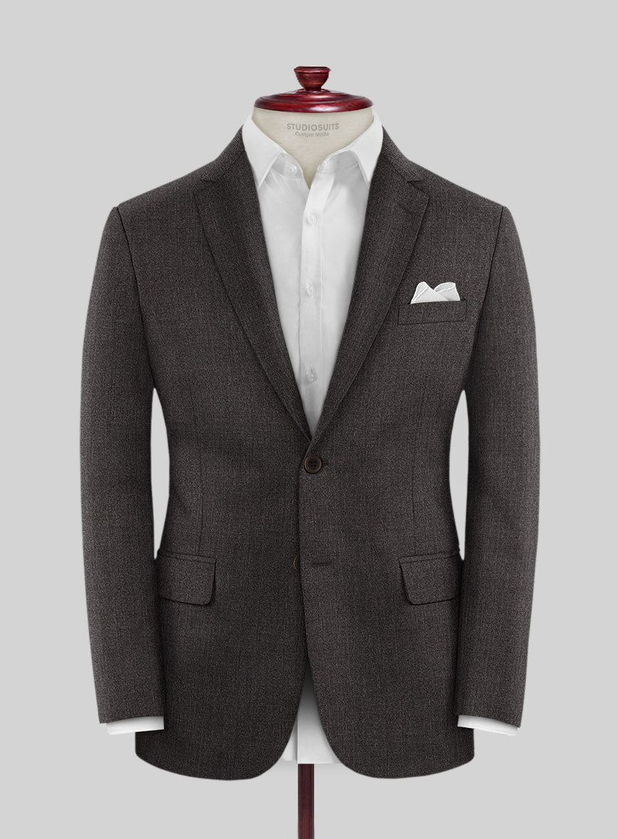 Scabal Sauri Brown Wool Jacket - StudioSuits