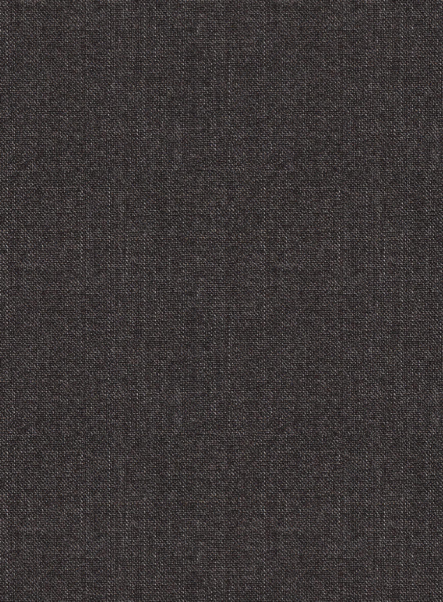 Scabal Sauri Brown Wool Pants - StudioSuits