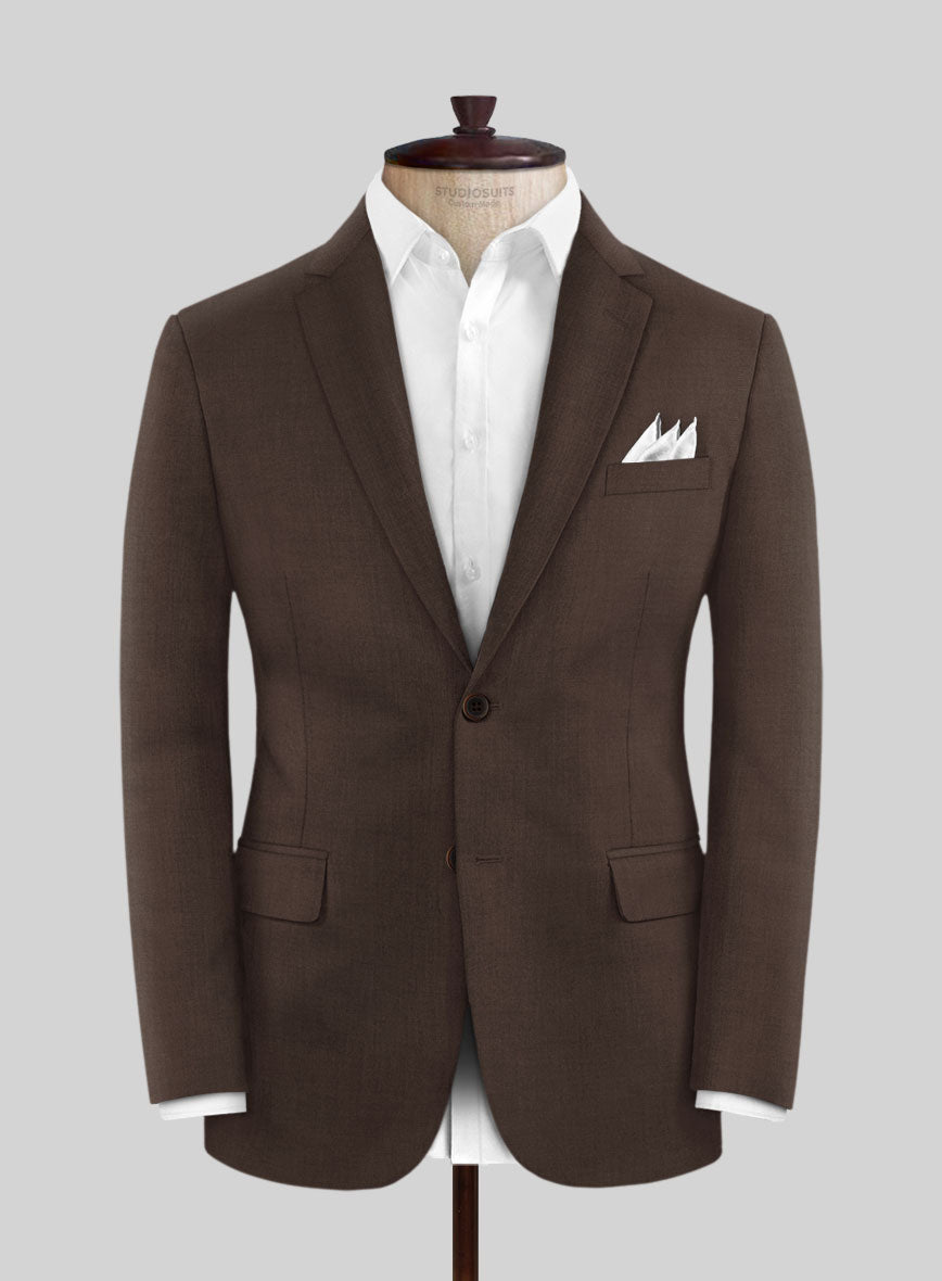 スーツ SCABAL Cashmere Blend Wool Suit Scabal Brown Wool Suit – StudioSuits