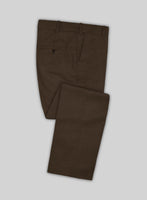 Scabal Brown Wool Pants - StudioSuits