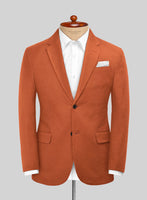 Scabal Burnt Orange Cashmere Cotton Jacket - StudioSuits