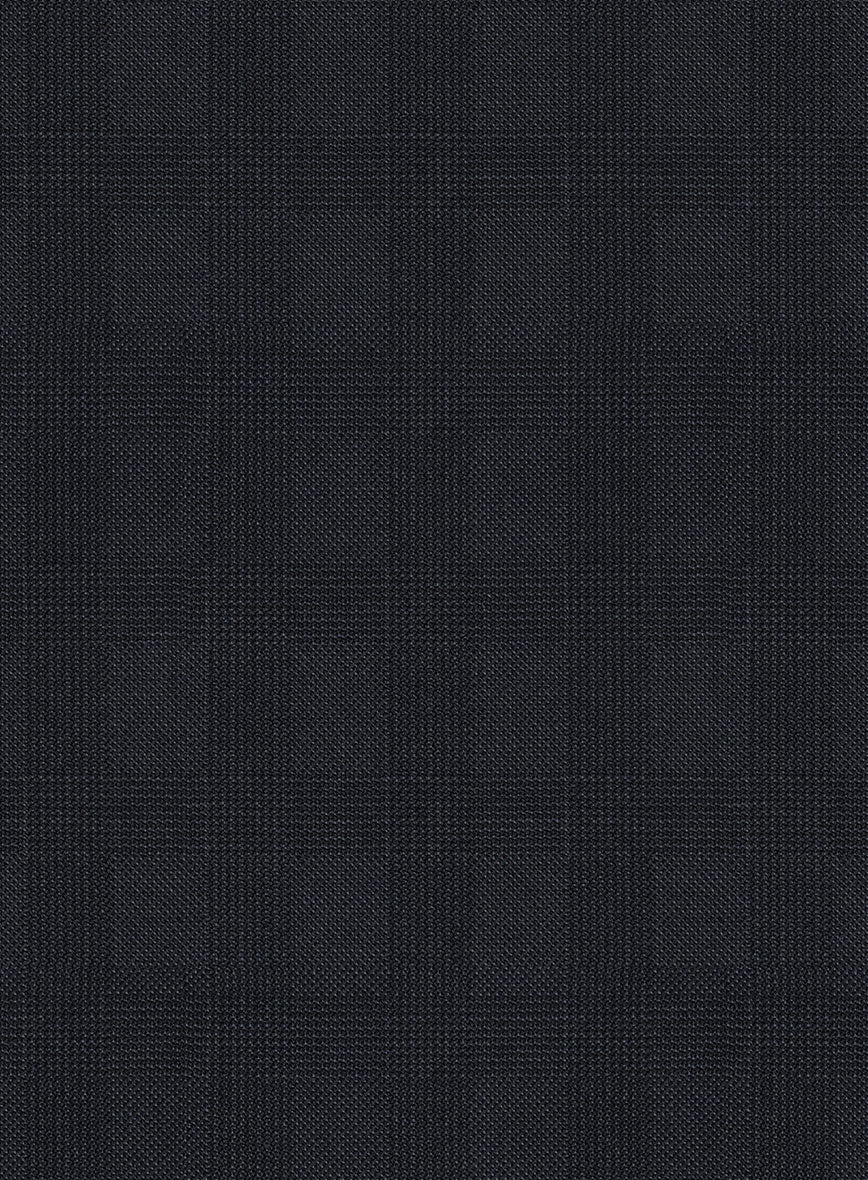 Scabal Cacho Checks Blue Wool Jacket - StudioSuits