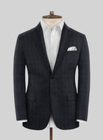 Scabal Cacho Checks Blue Wool Suit - StudioSuits