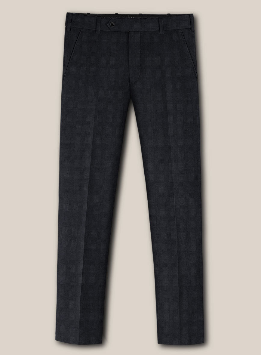 Scabal Cacho Checks Blue Wool Suit - StudioSuits