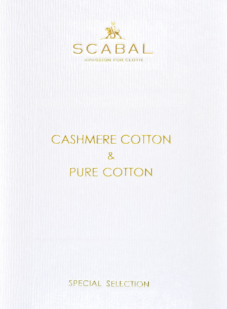 Scabal Dark Brown Cashmere Cotton Jacket - StudioSuits