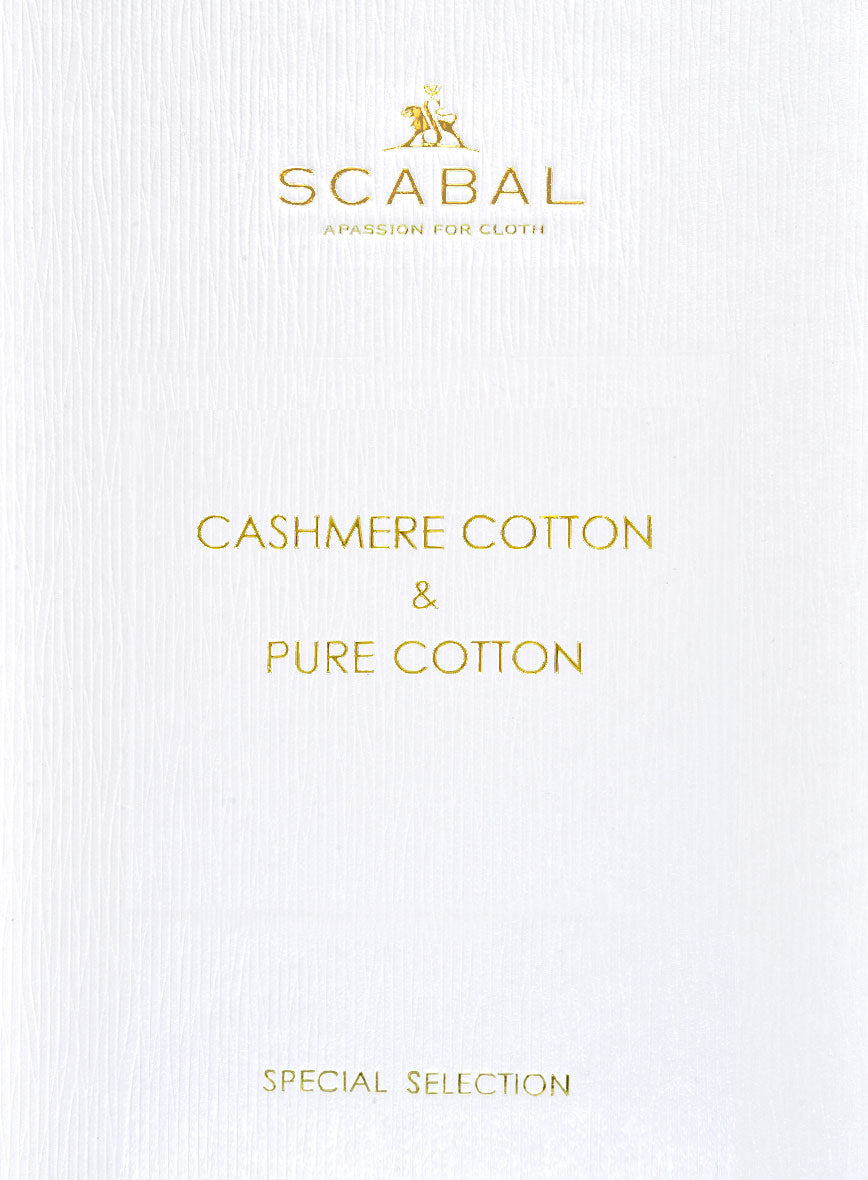 Scabal Dark Navy Cashmere Cotton Suit - StudioSuits