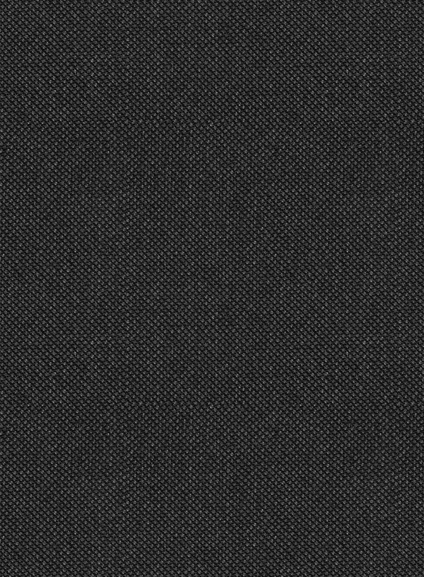 Scabal Caspa Birdseye Gray Wool Pants - StudioSuits
