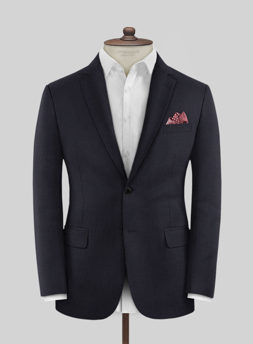 Scabal Ceslas Midnight Blue Wool Jacket - StudioSuits