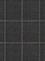Scabal Charcoal Wool Pants - StudioSuits