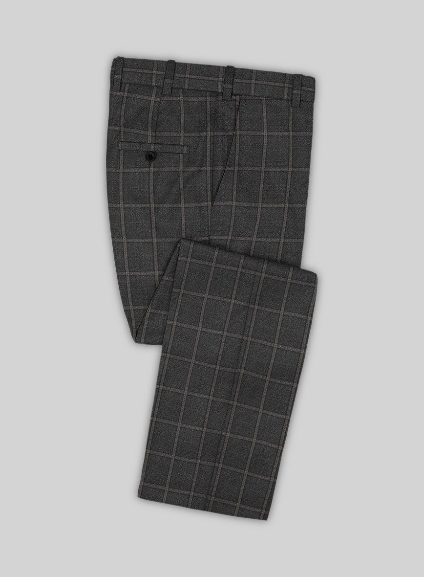 Scabal Charcoal Wool Suit - StudioSuits