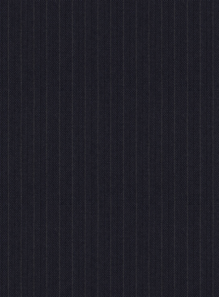 Scabal Ciasso Stripe Blue Wool Jacket - StudioSuits