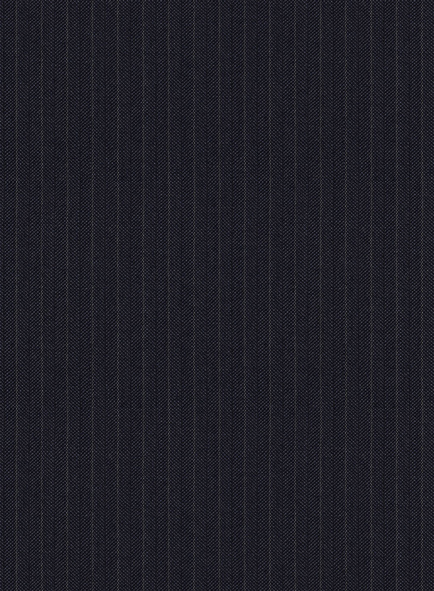 Scabal Ciasso Stripe Blue Wool Suit - StudioSuits