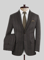Scabal Coffee Brown Wool Suit - StudioSuits