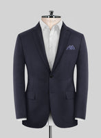 Scabal Corde Navy Blue Wool Suit - StudioSuits