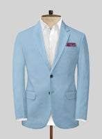Scabal Cornflower Blue Cashmere Cotton Suit - StudioSuits