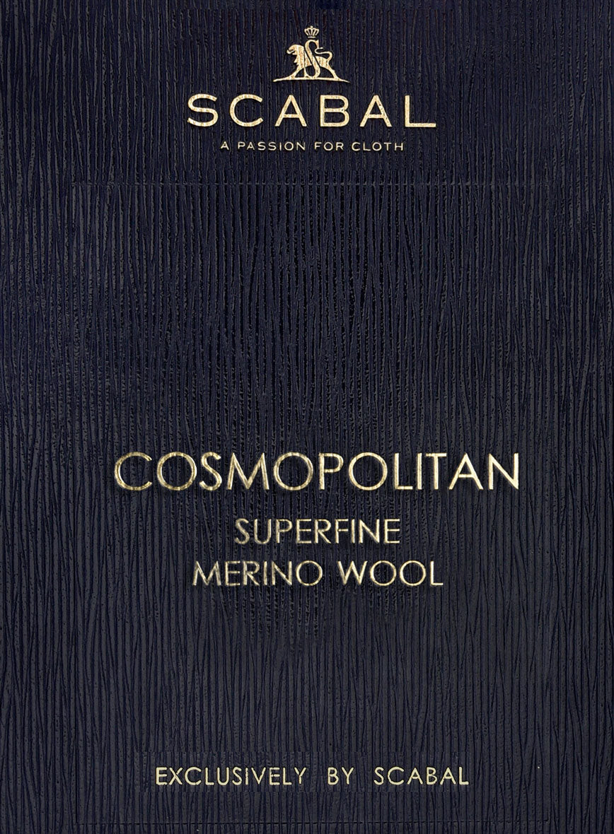 Scabal Cosmopolitan Bottle Blue Wool Suit - StudioSuits
