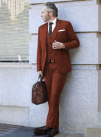 Scabal Cosmopolitan Auburn Wool Suit - StudioSuits