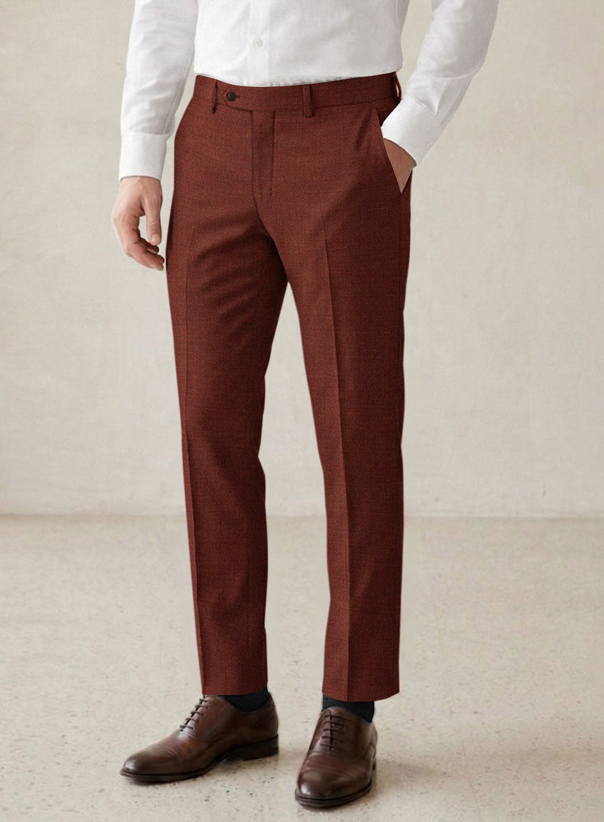 Scabal Cosmopolitan Auburn Wool Suit - StudioSuits