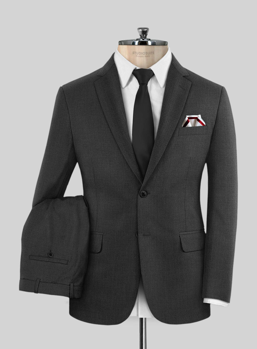Scabal Cosmopolitan Charcoal Wool Suit - StudioSuits