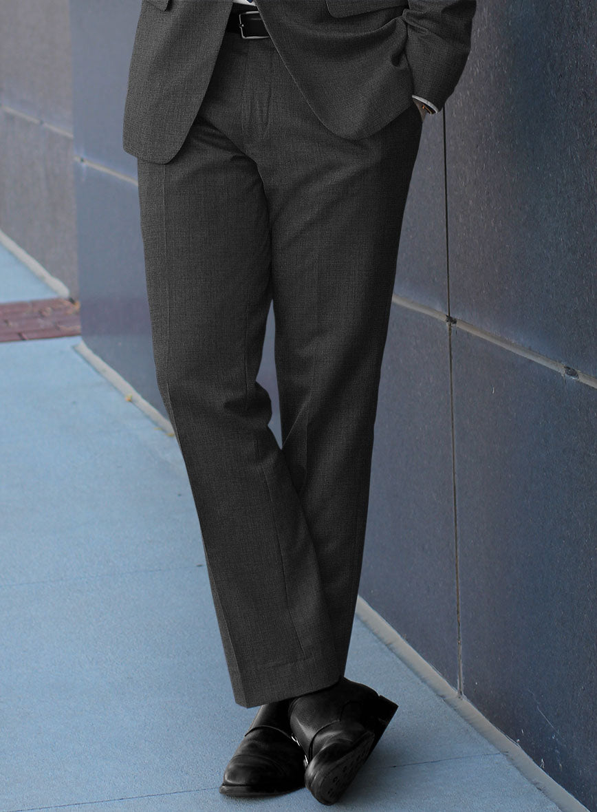 Scabal Cosmopolitan Charcoal Wool Suit - StudioSuits
