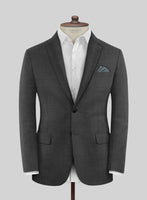 Scabal Cosmopolitan Dark Gray Wool Jacket - StudioSuits