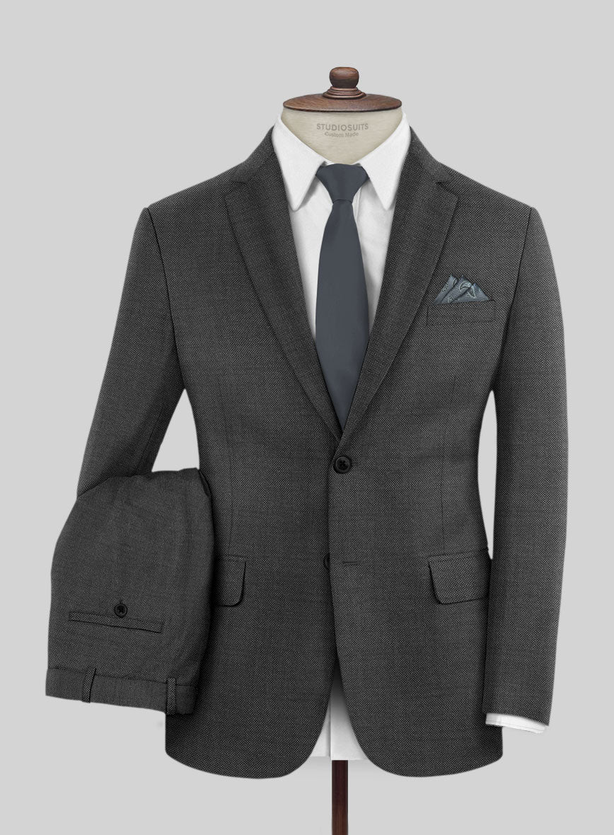 Scabal Cosmopolitan Dark Gray Wool Suit - StudioSuits