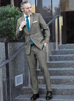 Scabal Cosmopolitan Glen Gray Wool Suit - StudioSuits
