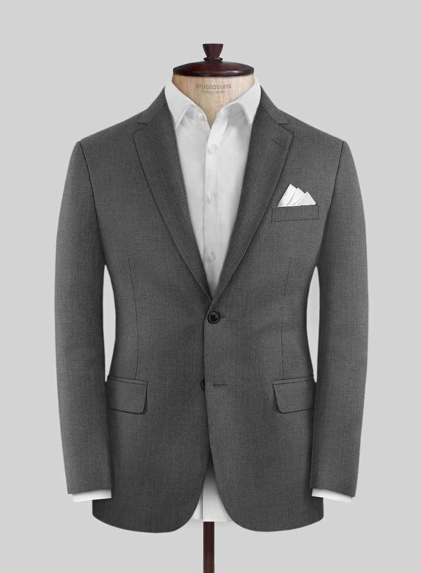 Scabal Cosmopolitan Gray Wool Jacket - StudioSuits