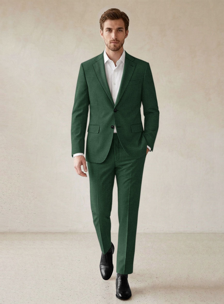 Scabal Cosmopolitan Green Wool Suit - StudioSuits