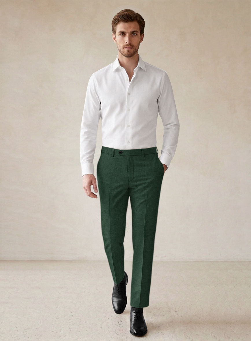 Scabal Cosmopolitan Green Wool Suit - StudioSuits