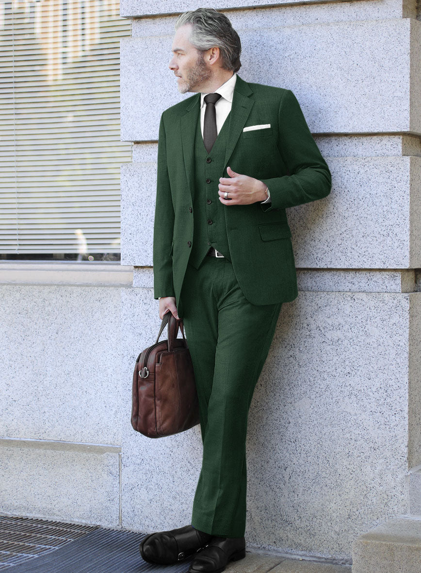 Scabal Cosmopolitan Green Wool Suit - StudioSuits
