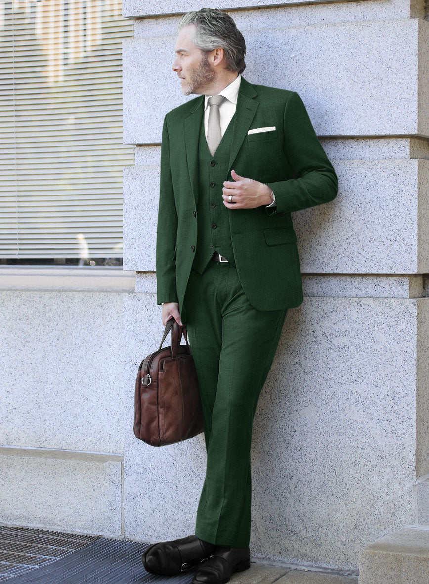 Scabal Cosmopolitan Green Wool Suit - StudioSuits