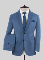 Scabal Cosmopolitan Imperial Blue Wool Suit - StudioSuits