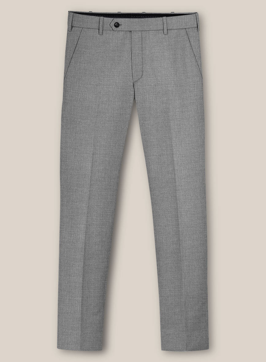 Scabal Cosmopolitan Light Gray Wool Suit - StudioSuits