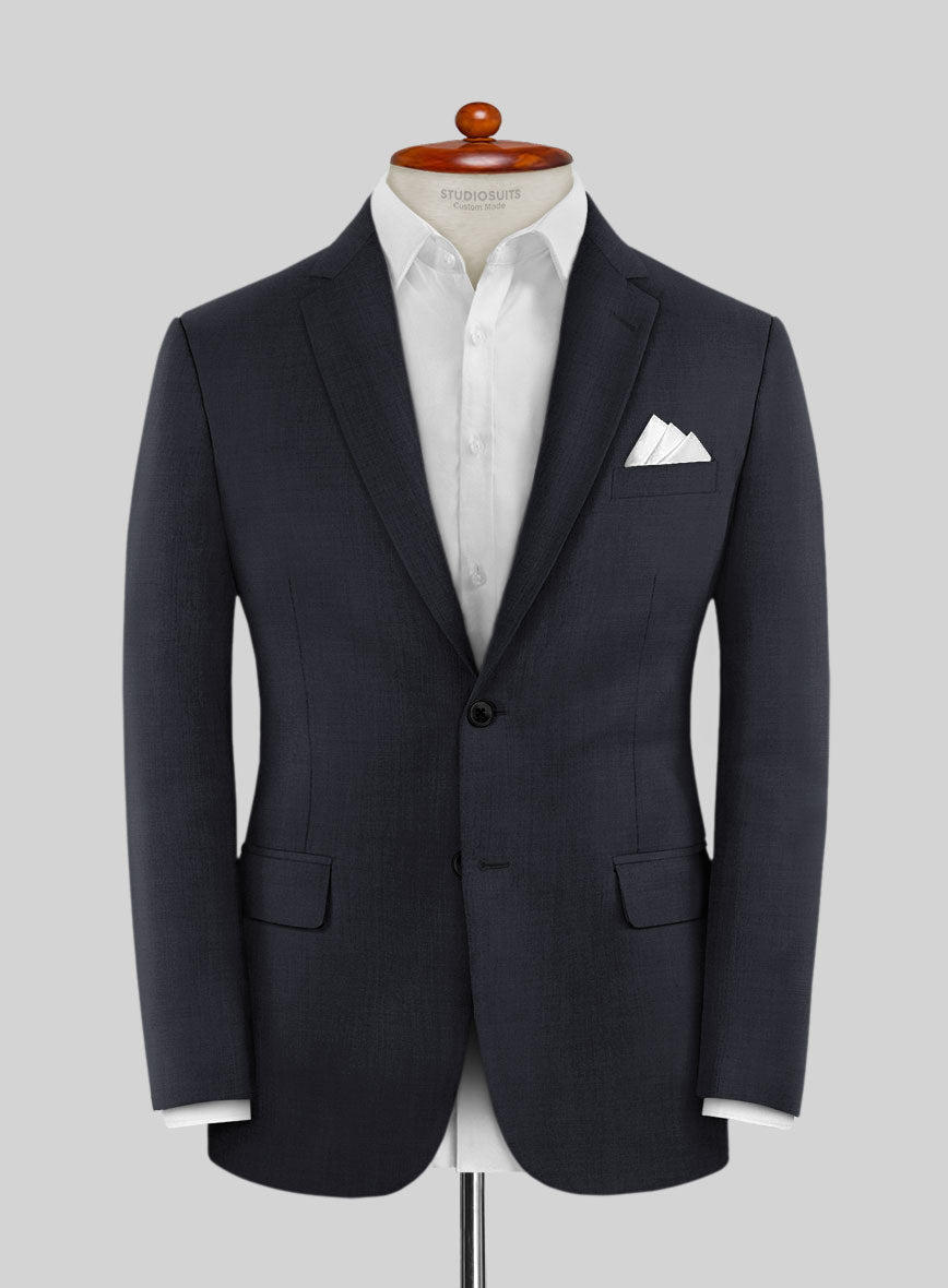 Scabal Cosmopolitan Midnight Blue Wool Jacket - StudioSuits