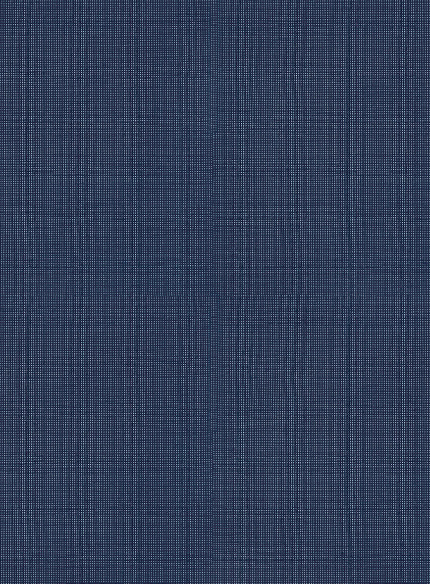 Scabal Cosmopolitan Nailhead Blue Wool Jacket - StudioSuits