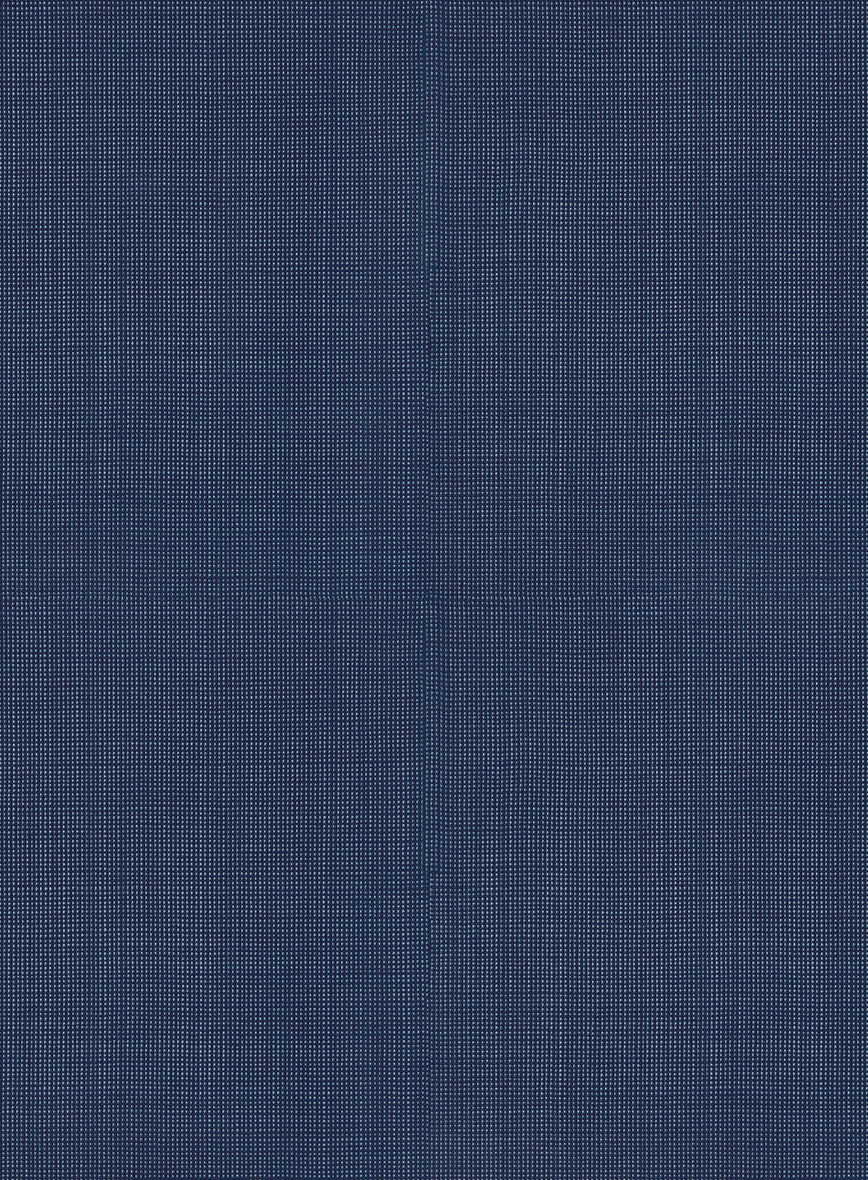 Scabal Cosmopolitan Nailhead Blue Wool Pants - StudioSuits