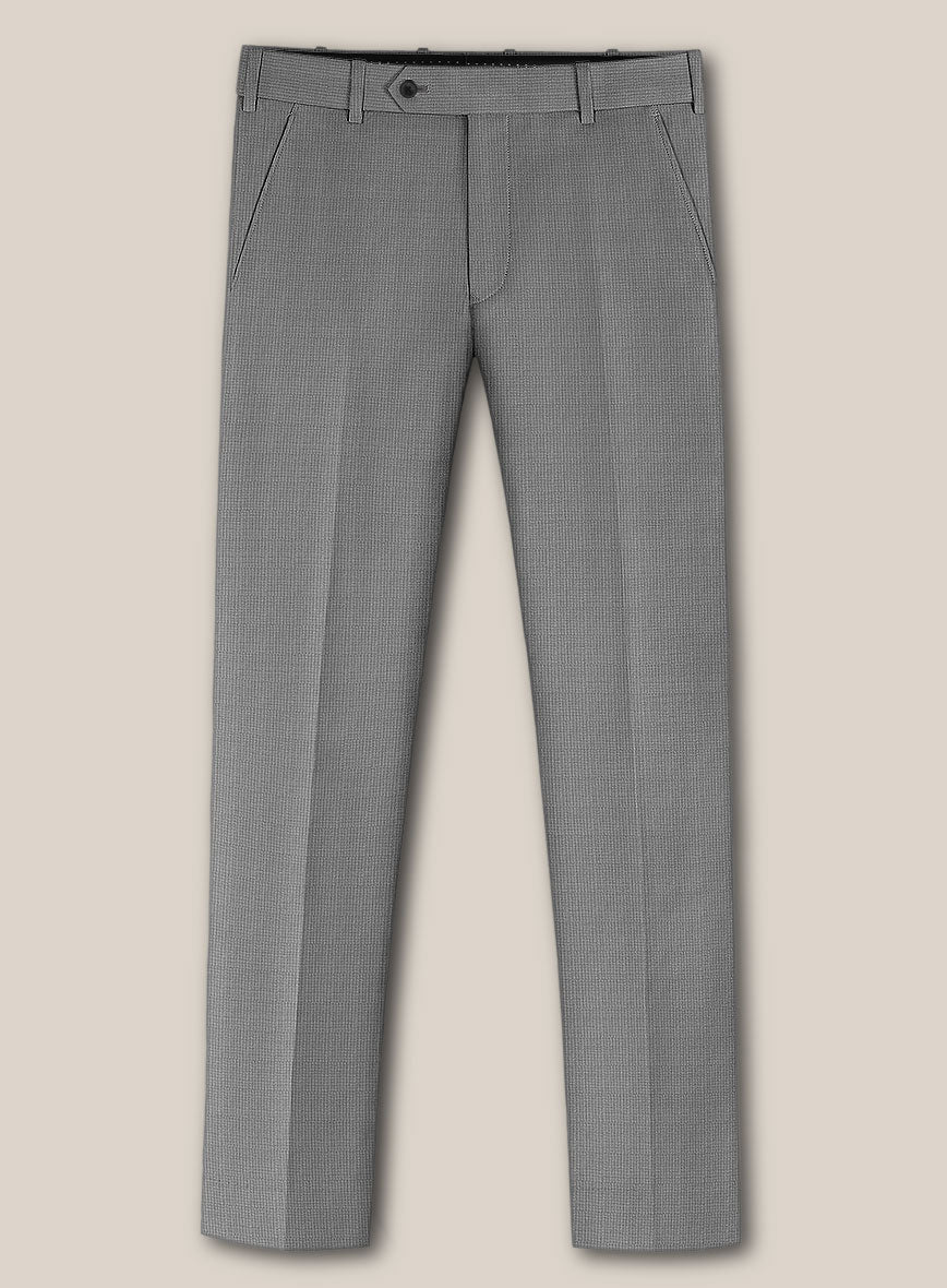 Scabal Cosmopolitan Nailhead Gray Wool Suit - StudioSuits