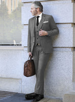 Scabal Cosmopolitan Nailhead Gray Wool Suit - StudioSuits
