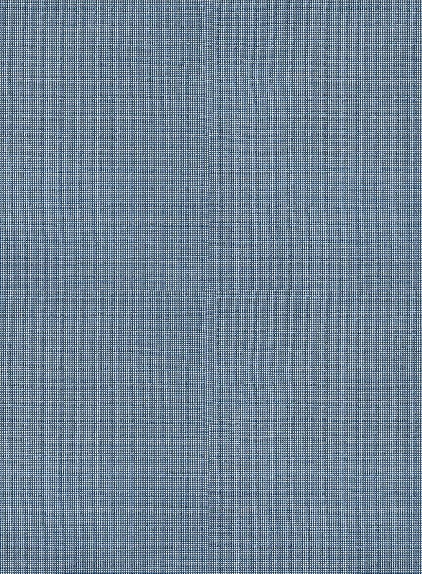 Scabal Cosmopolitan Nailhead Light Blue Wool Jacket - StudioSuits