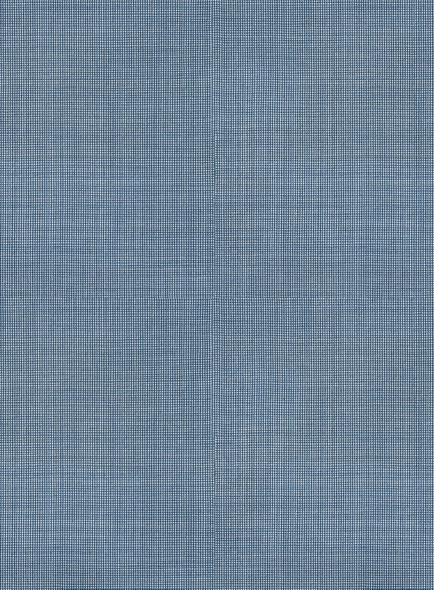 Scabal Cosmopolitan Nailhead Light Blue Wool Jacket - StudioSuits