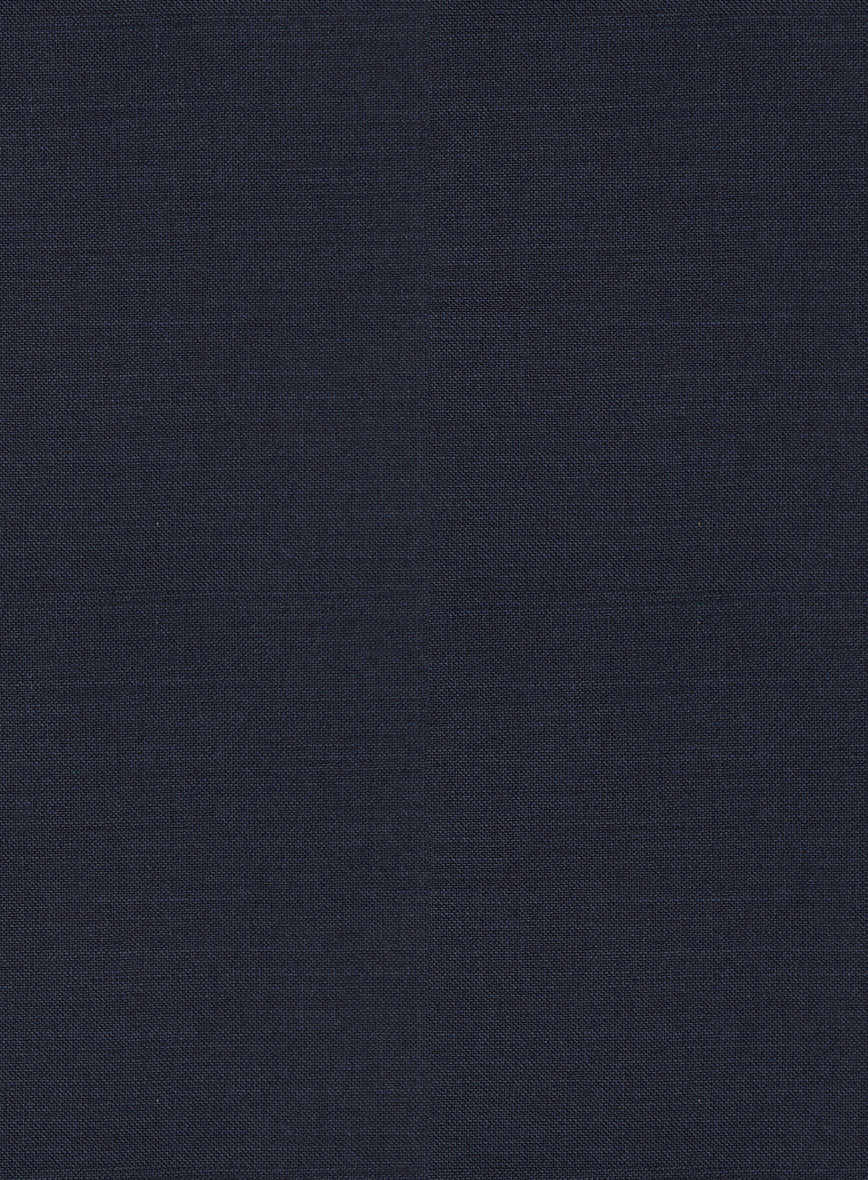 Scabal Cosmopolitan Navy Blue Wool Pants - StudioSuits