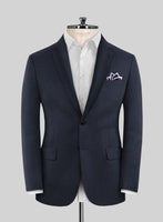 Scabal Cosmopolitan Navy Blue Wool Suit - StudioSuits