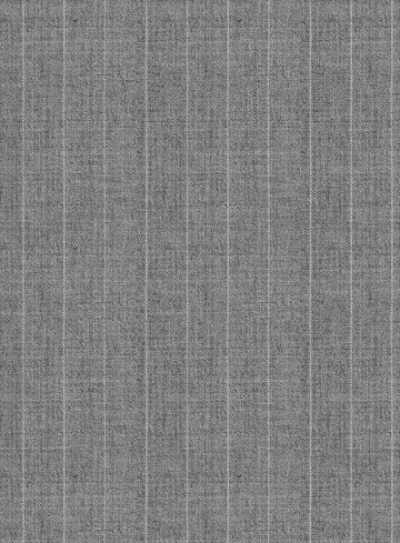 Scabal Cosmopolitan Pinstripe Gray Wool Jacket - StudioSuits