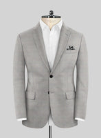 Scabal Cosmopolitan Prince Gray Wool Jacket - StudioSuits