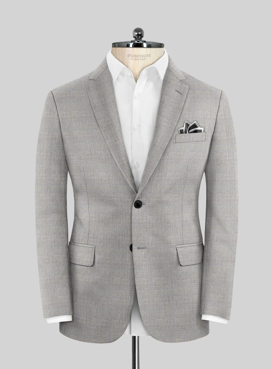 Scabal Cosmopolitan Prince Gray Wool Suit StudioSuits scabal-cosmopolitan-prince-gray-wool-suit-studiosuits