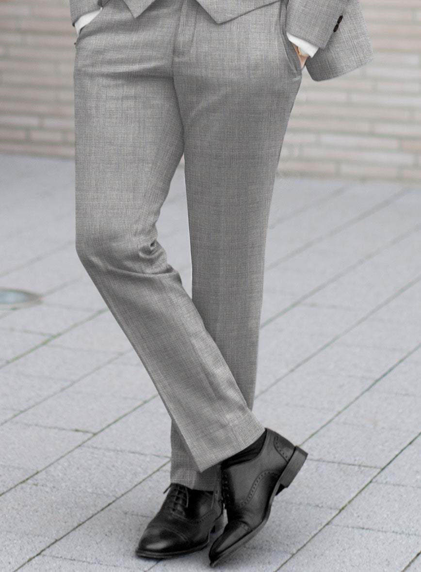 Scabal Cosmopolitan Prince Gray Wool Suit - StudioSuits